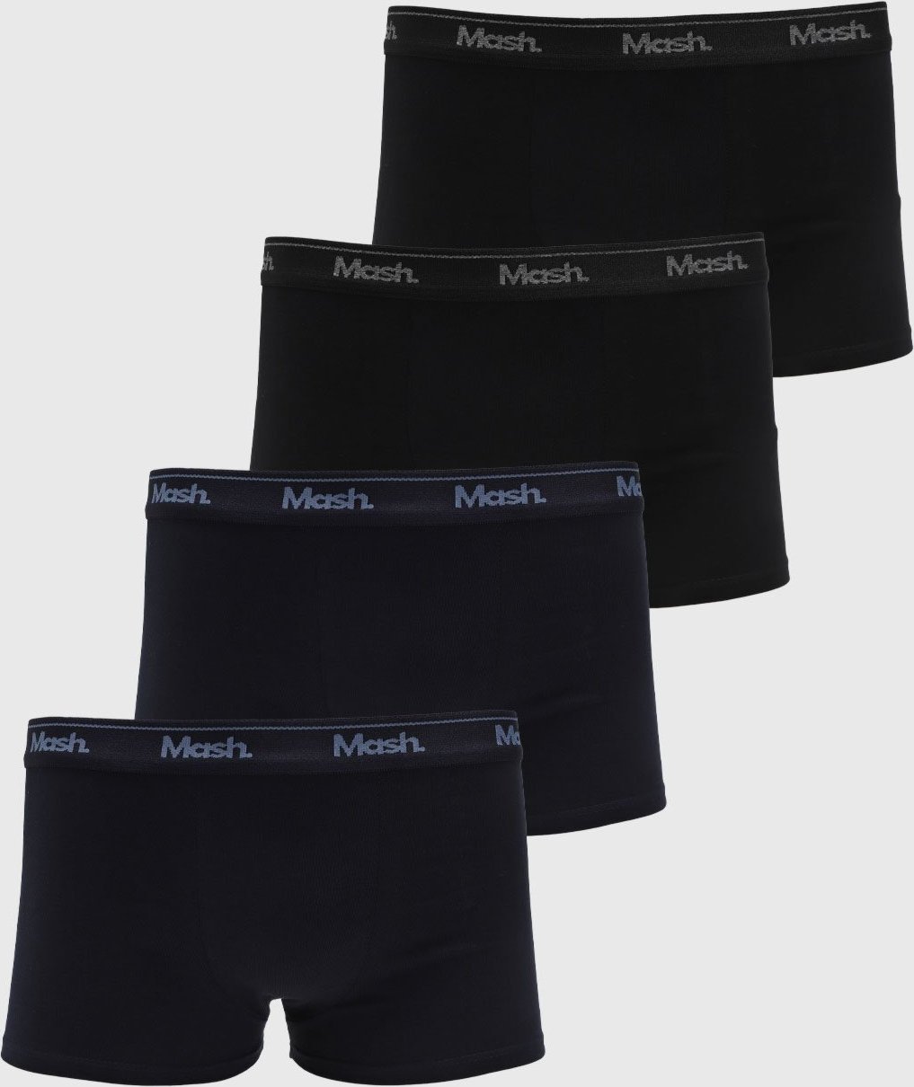 Imagem principal Kit Cueca Boxer Mash Masculina 4 Peças Preta e Azul Marinho preto azul MASH preto azul