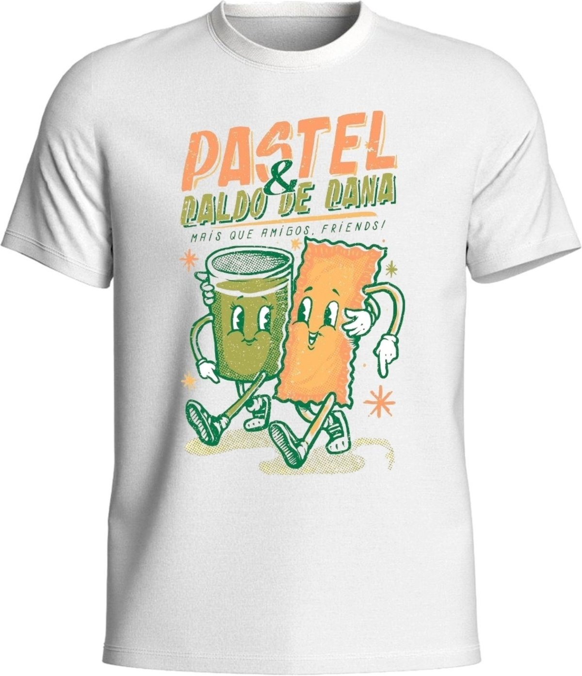 Camiseta Masculina de Carnaval Pastel e Caldo de Cana