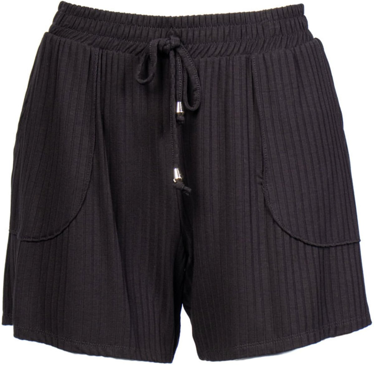 Short Feminino Habana Canelado com Bolsos e Cordão