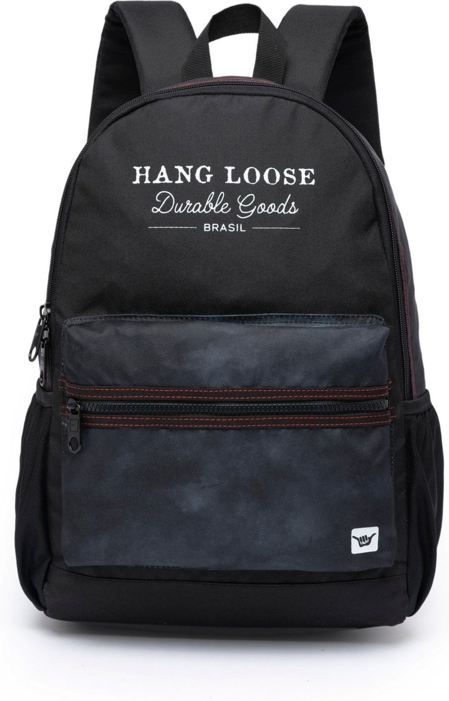 Imagem principal Mochila Masculina Hang Loose Faculdade Casual Reforçada Espaçosa preto Hang Loose preto