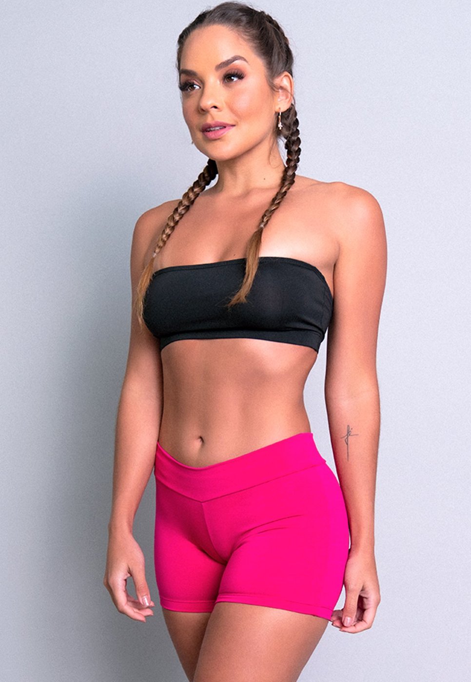 Short MVB Modas Curto Cintura Alta Fitness