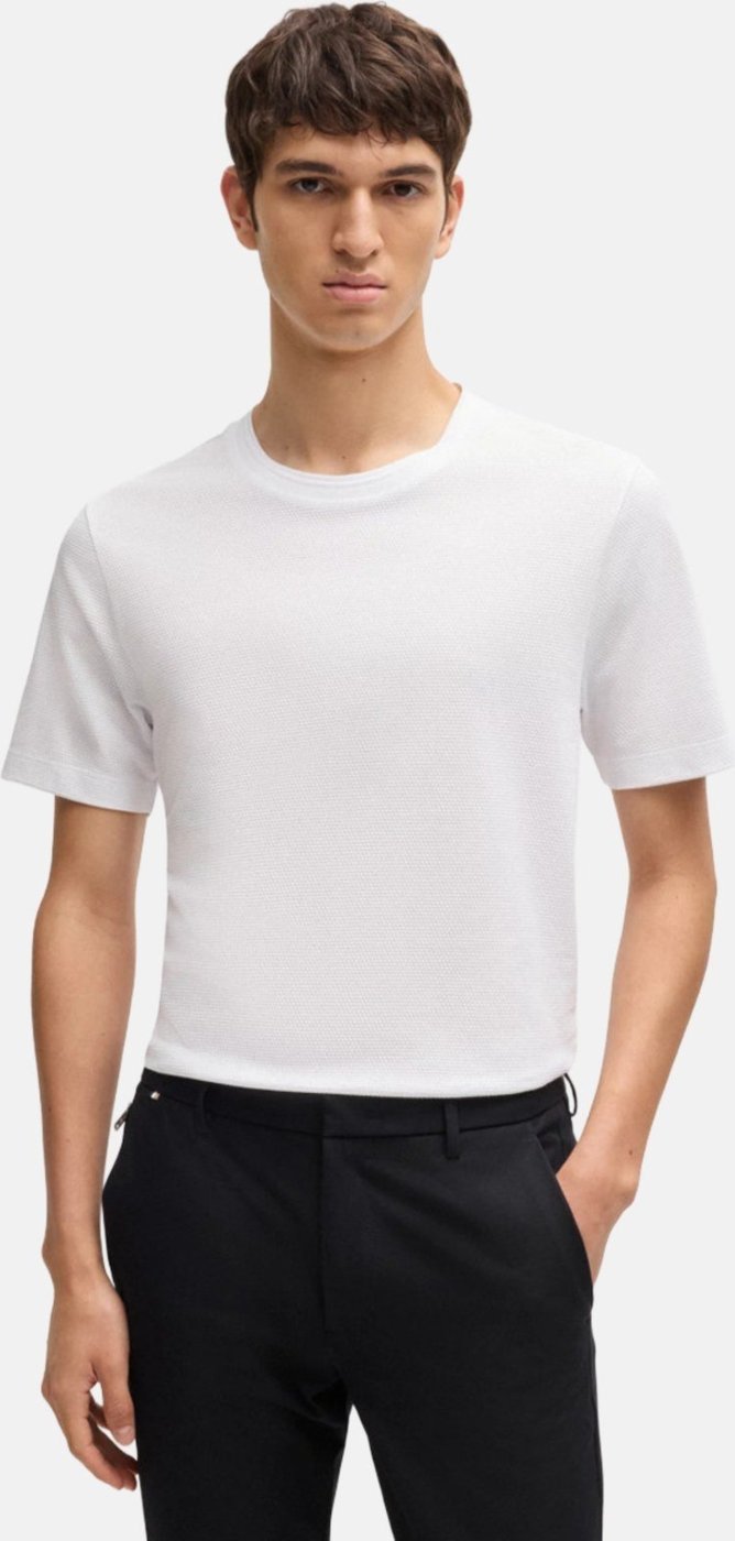 Imagem principal Camiseta Hugo Boss Masculina Regular Tiburt 240 Branca branco Hugo Boss branco