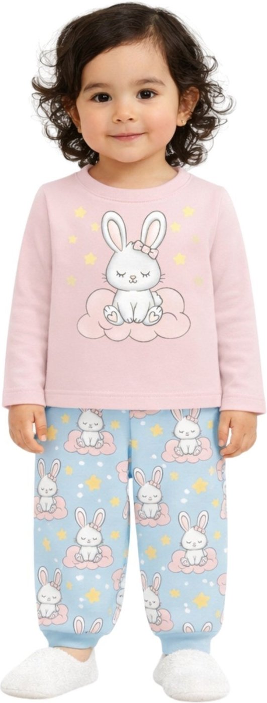 Pijama 2pçs Manga Longa e Calça Kyly Coelho