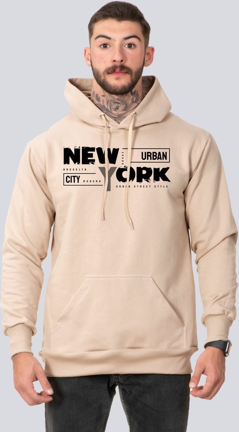 Moletom Masculino Blusa de Frio Canguru New York Urban