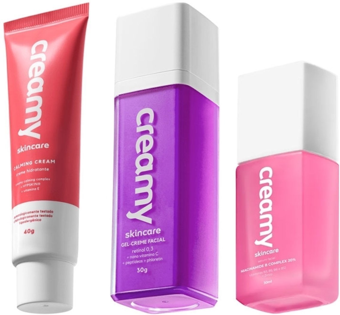 Kit Creamy Calming Retinol B Complex (3 produtos)