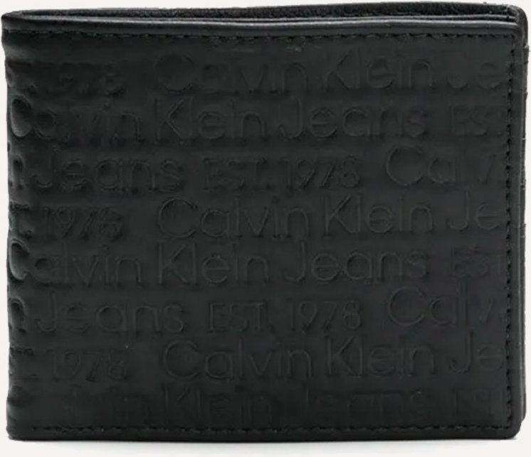 Imagem principal Carteira Calvin Klein Jeans Masculino Couro CKJ Est 1978 Full Preta preto Calvin Klein preto