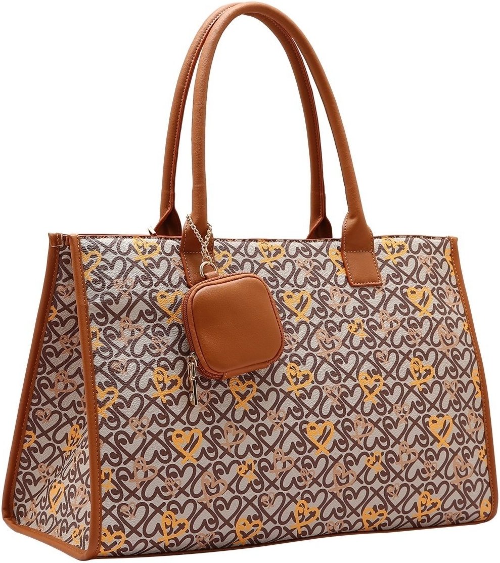 Bolsa Feminina Chenson Original Classic Heart Com Suporte Mala de Bordo 3484988