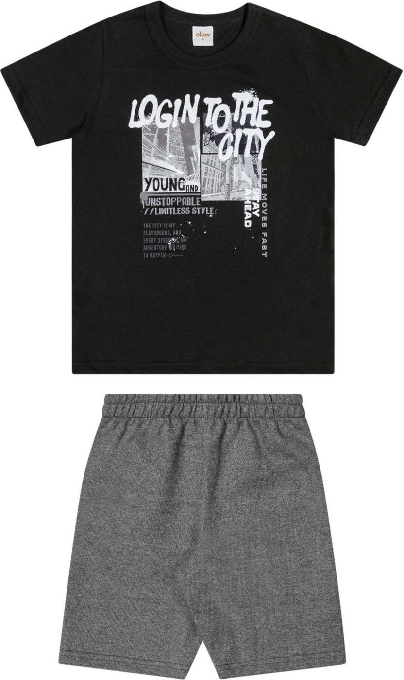 Imagem principal Infantil - Conjunto Menino Estampa Urbana Elian preto Elian preto