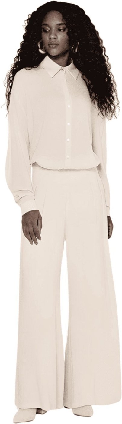 Calça Feminina Pantalona Pregas