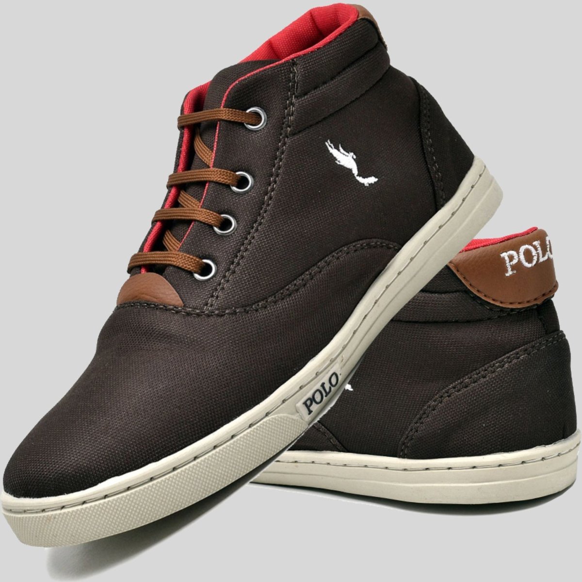 Imagem principal Infantil - Tênis Polo Blu Masculino Casual Cano Alto Botinha Marrom café blu Polo Blu café blu