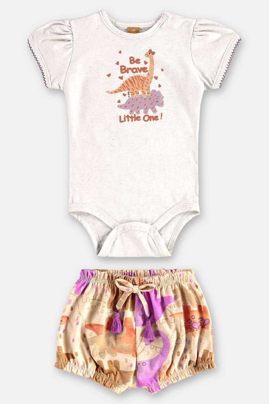 Imagem principal Infantil - Conjunto Dino para Menina Up Baby bege Up Baby bege