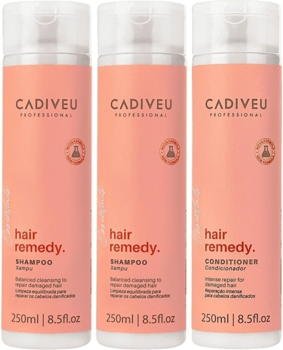 Imagem principal Kit Cadiveu Professional Hair Remedy Shampoo Extra e Condicionador (3 produtos) multicolorido Cadiveu Professional multicolorido