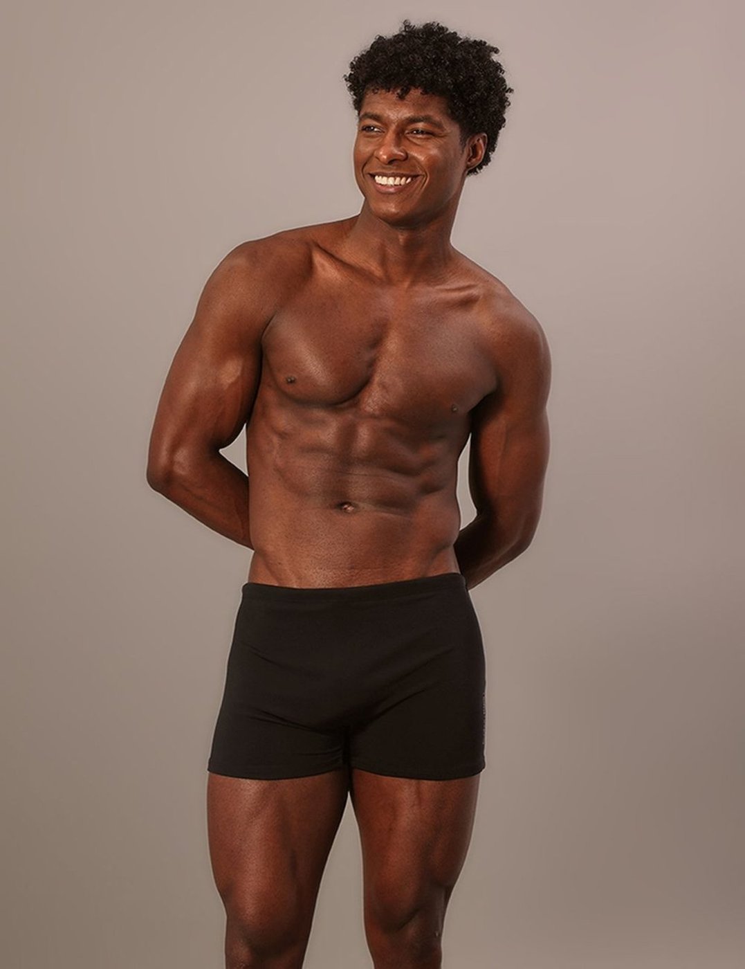 Imagem principal Sunga Boxer Logo Lateral Calvin Klein Swimwear Calvin Klein Jeans preto Calvin Klein Jeans preto