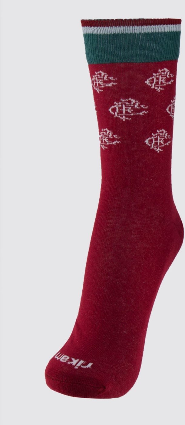 Imagem principal Meia Fluminense Casual Bordô Rikam vermelho Rikam vermelho