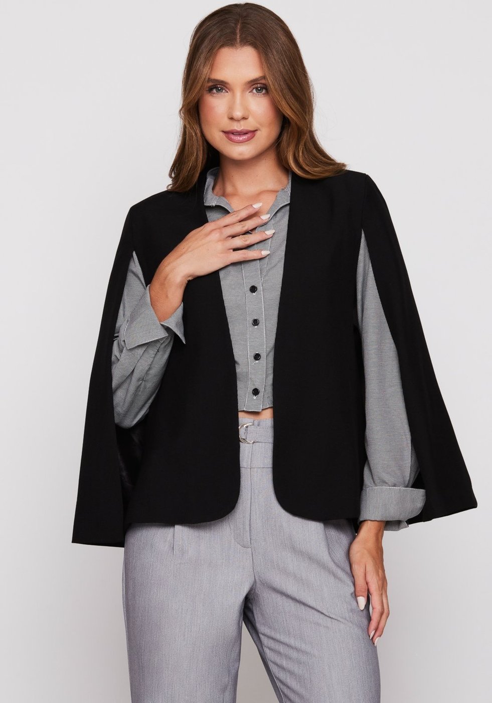 Blazer Capa Miss Joy 8089 Alfaiataria Forrado
