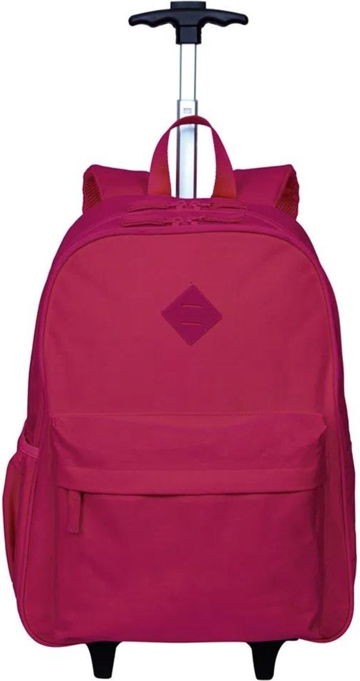 Infantil - Mochila Sestini Com Rodinha Externo Rolling Crinkle Pink