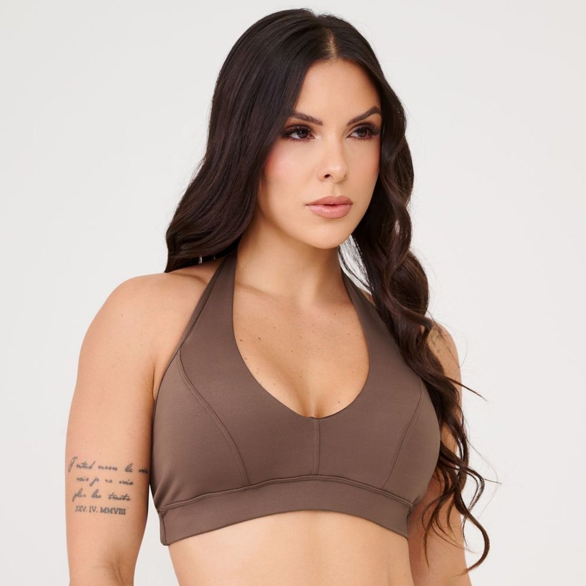 Imagem principal Top Frente Única Chocolamore Com Bojo Donna Carioca marrom Donna Carioca marrom