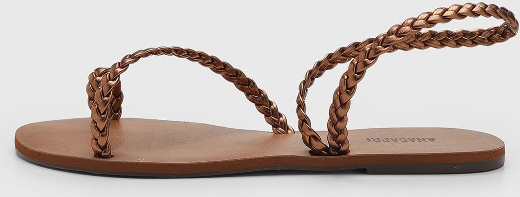 Rasteira Feminina Anacapri Tiras Trançadas