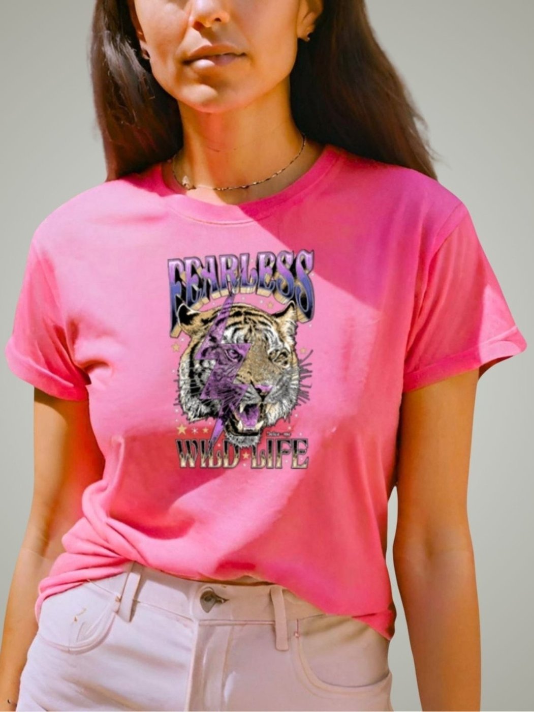 Imagem principal Camiseta Feminina T-shirts GuGi Plus Size Blusinhas Baby Look Flor com Fogo Camisa laranja Gugi laranja