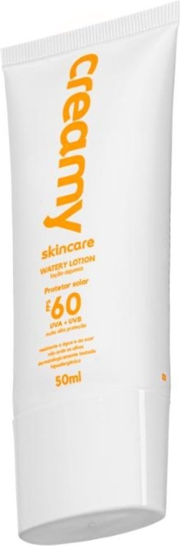 Creamy Skincare Protetor Solar 50g FPS 60 Watery Lotion 50ml