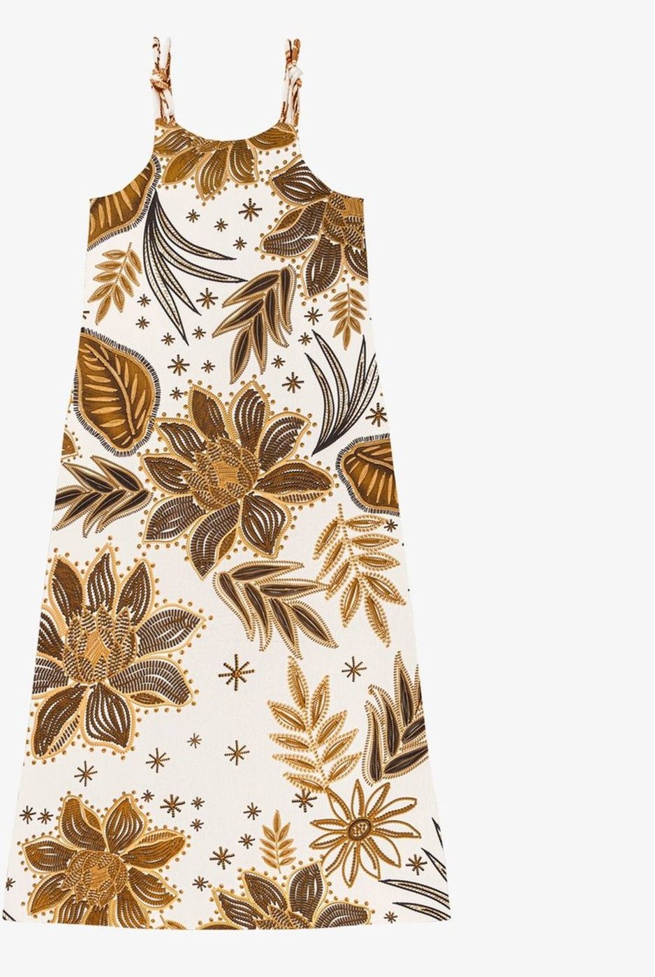 Imagem principal Vestido Midi Feminino Endless em Viscotorcion amarelo Endless amarelo