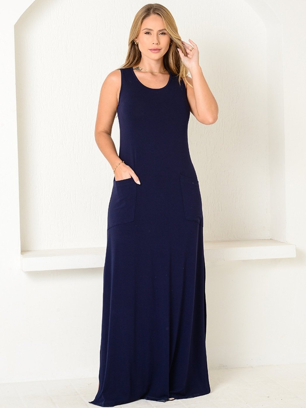 Vestido com Fendas Laterais BBonnie Catarina