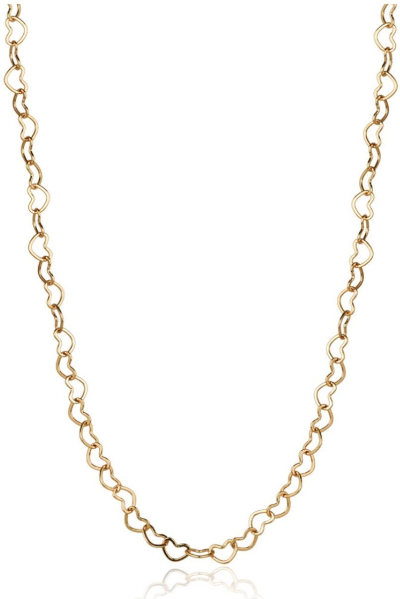 Choker Elos Corações Banhada a Ouro 18k