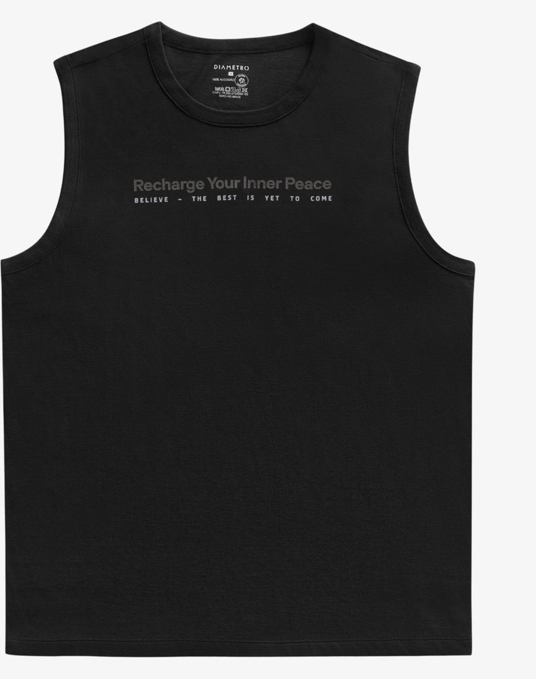 Imagem principal Regata Masculino em Meia Malha Diametro marrom Diametro marrom