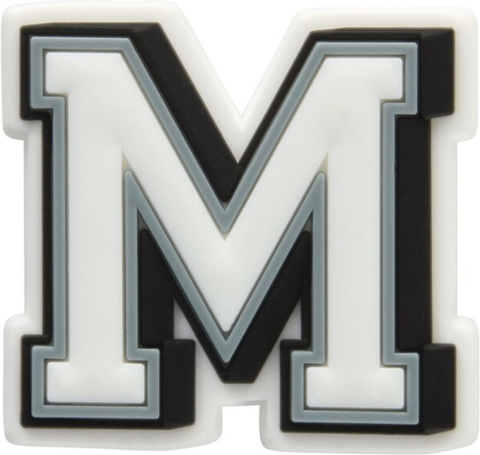 Imagem principal Infantil - Jibbitz Charm Letra M Unico Branco Crocs incolor Crocs incolor