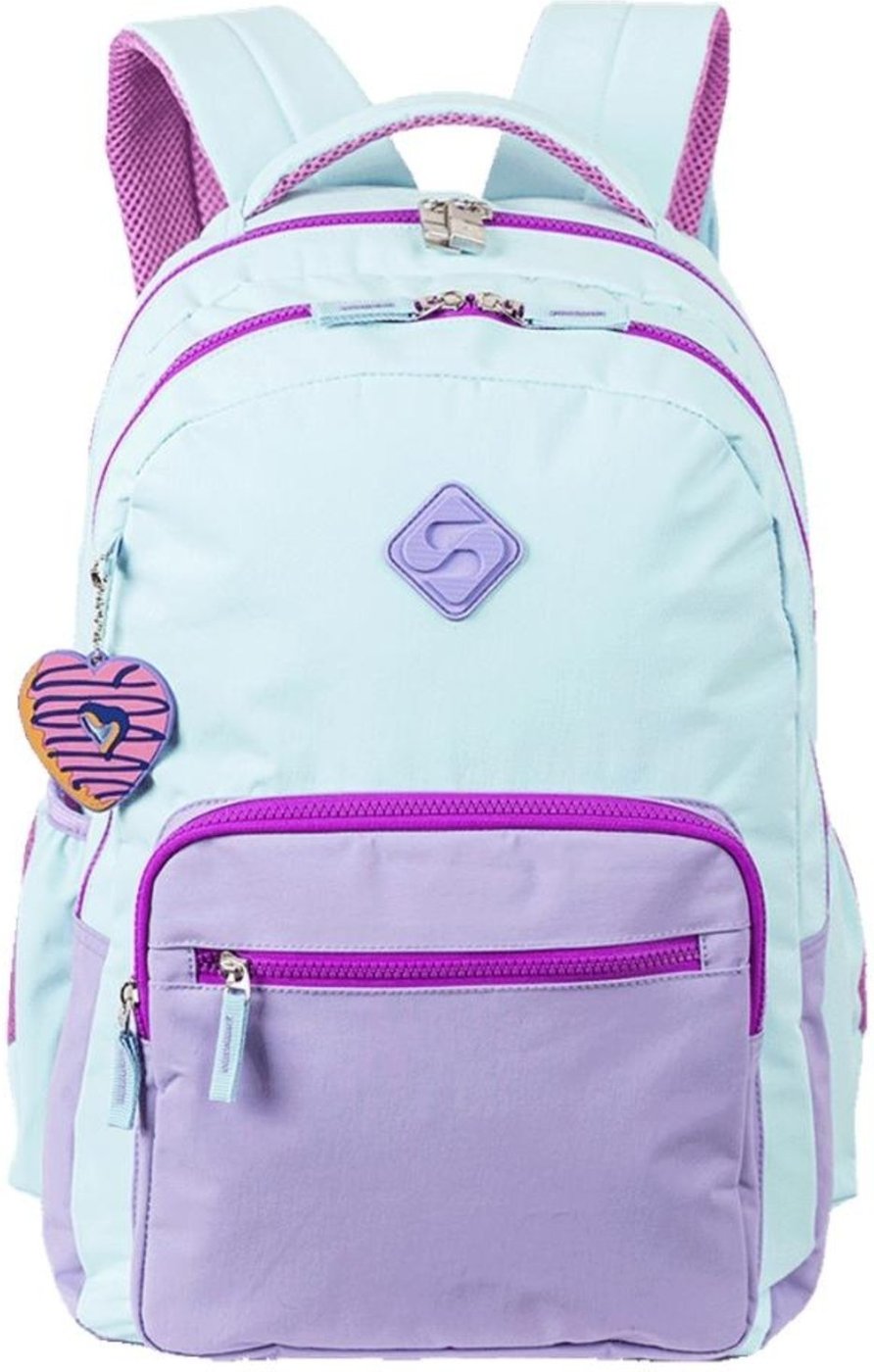 Imagem principal Infantil - Mochila Sestini 2 Compartimentos College Crinkle 4 Roxo azul Sestini azul