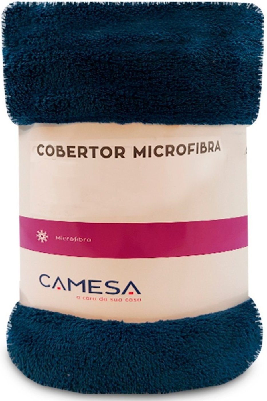Imagem principal Manta Cobertor 150x220cm Microfibra Soft Macia Camesa azul Camesa azul