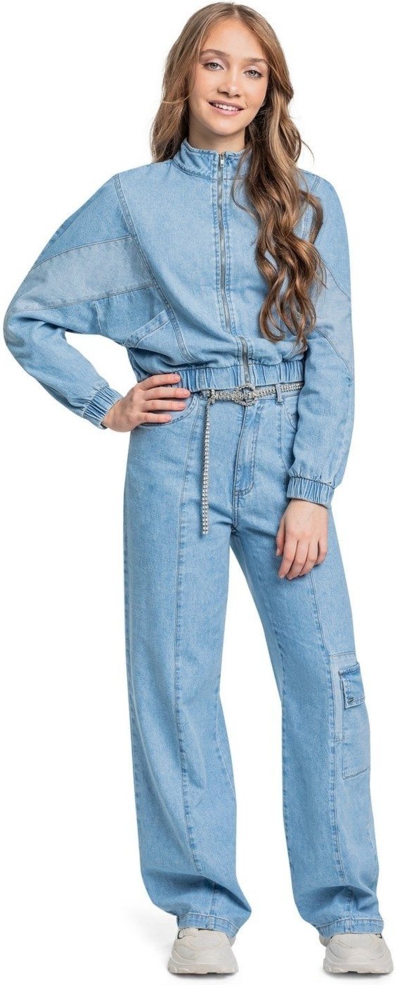 Infantil - Jaqueta Jeans Juvenil Oversized Gloss