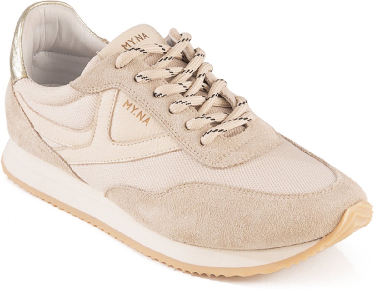 Tênis MY.NA Y9 Couro Legítimo Off White