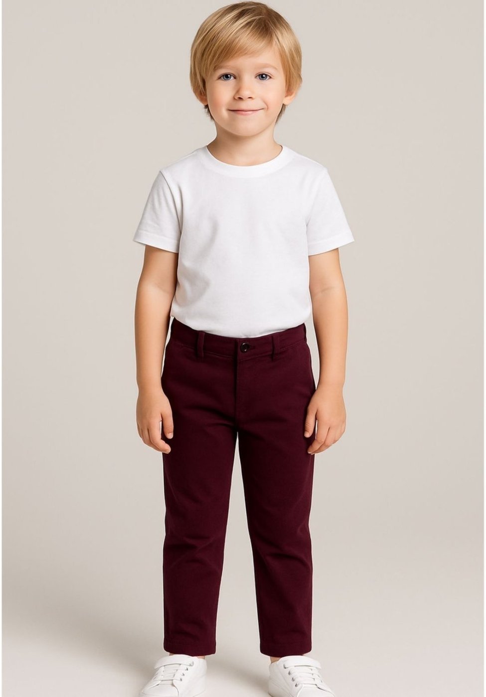 Imagem principal Infantil - Calça Alfaiataria Crawling Masculina Vinho bordô Crawling bordô