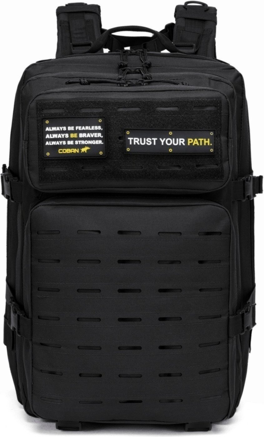 Imagem principal Mochila Militar Tática Masculina Bolsa Espaçosa Reforçada Camping Trilha COBAN preto COBAN preto