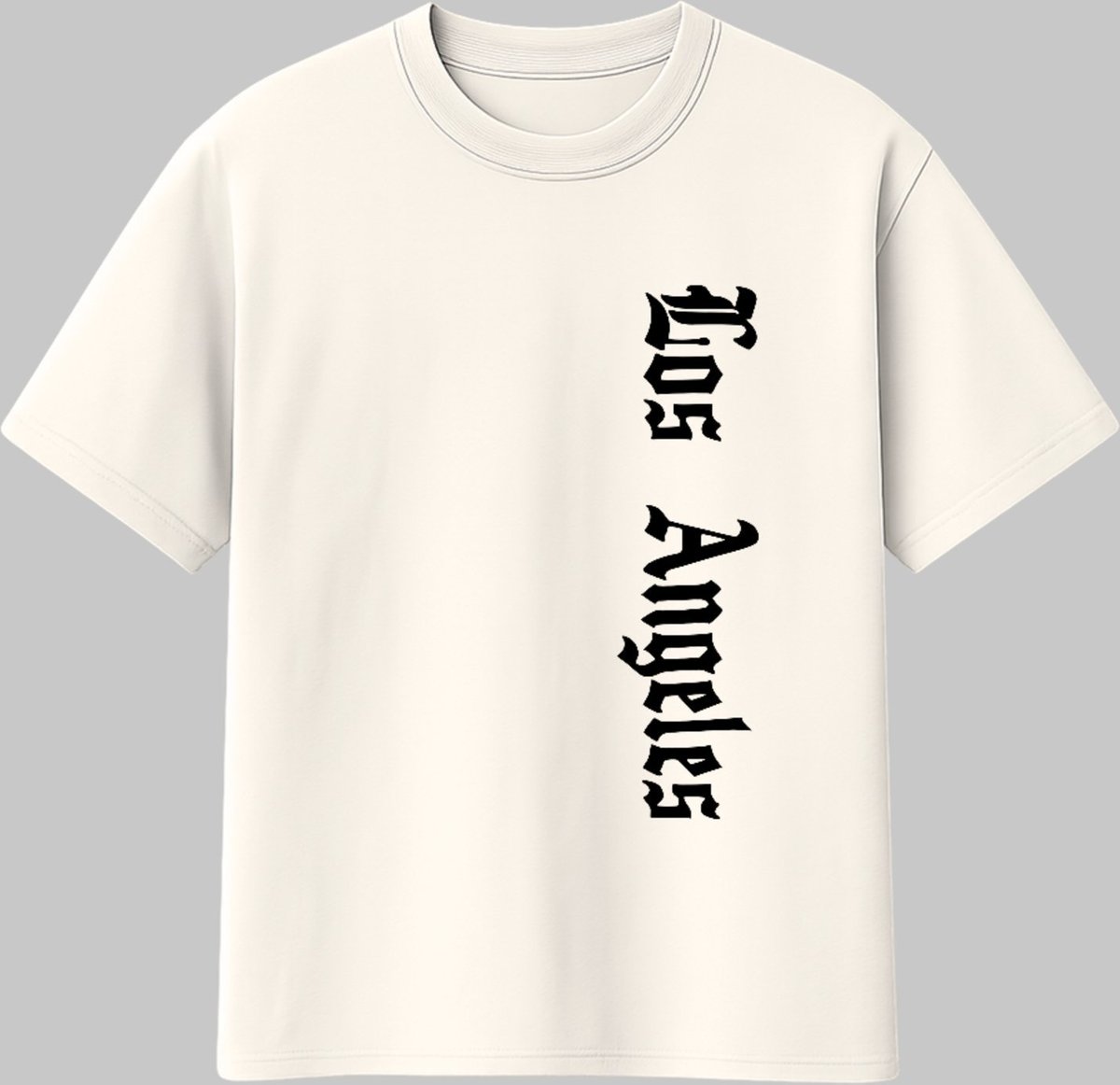 Imagem principal Camiseta Básica Los Angeles Visual Streetwear Estilo Premium Off White ousy off-white white ousy off-white white