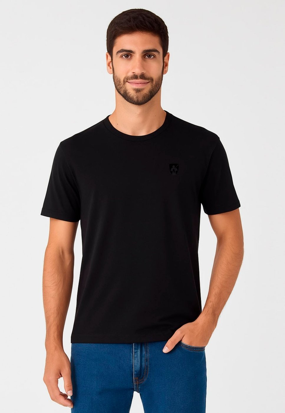 Camiseta Mr Kitsch Gola Careca Elastano