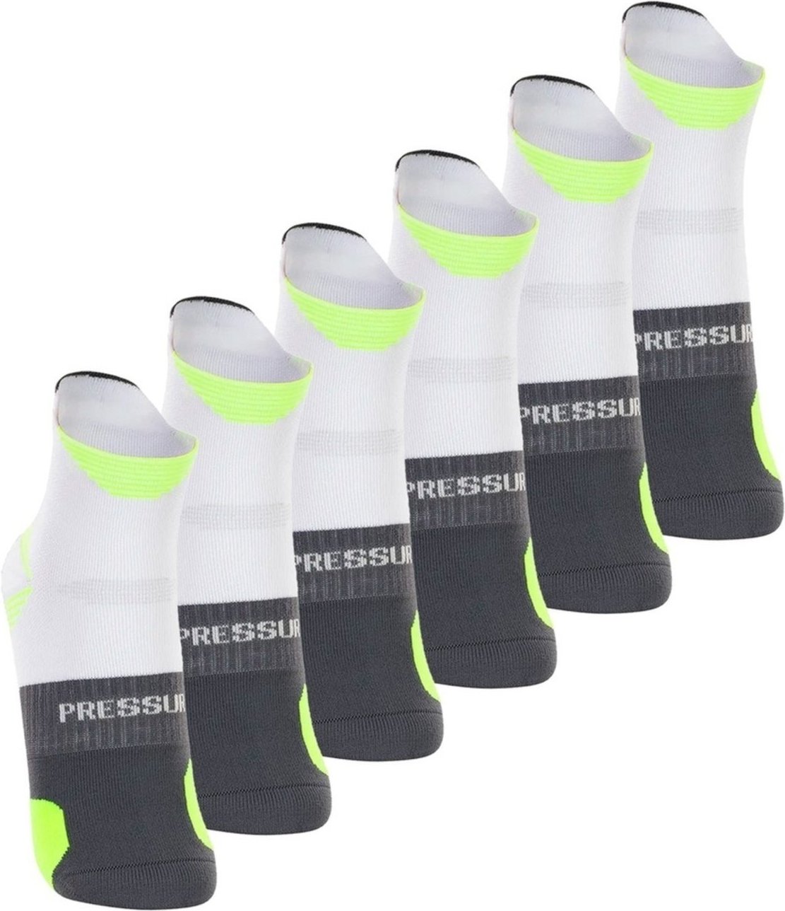 Imagem principal Kit com 6 Pares de Meias Performance Running Lupo 1 preto Lupo preto