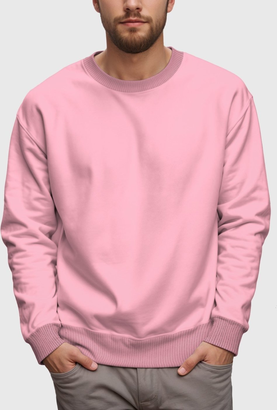 Imagem principal Blusa de Frio Moletom Flanelado Benellys Liso Gola Redonda rosa Benellys rosa