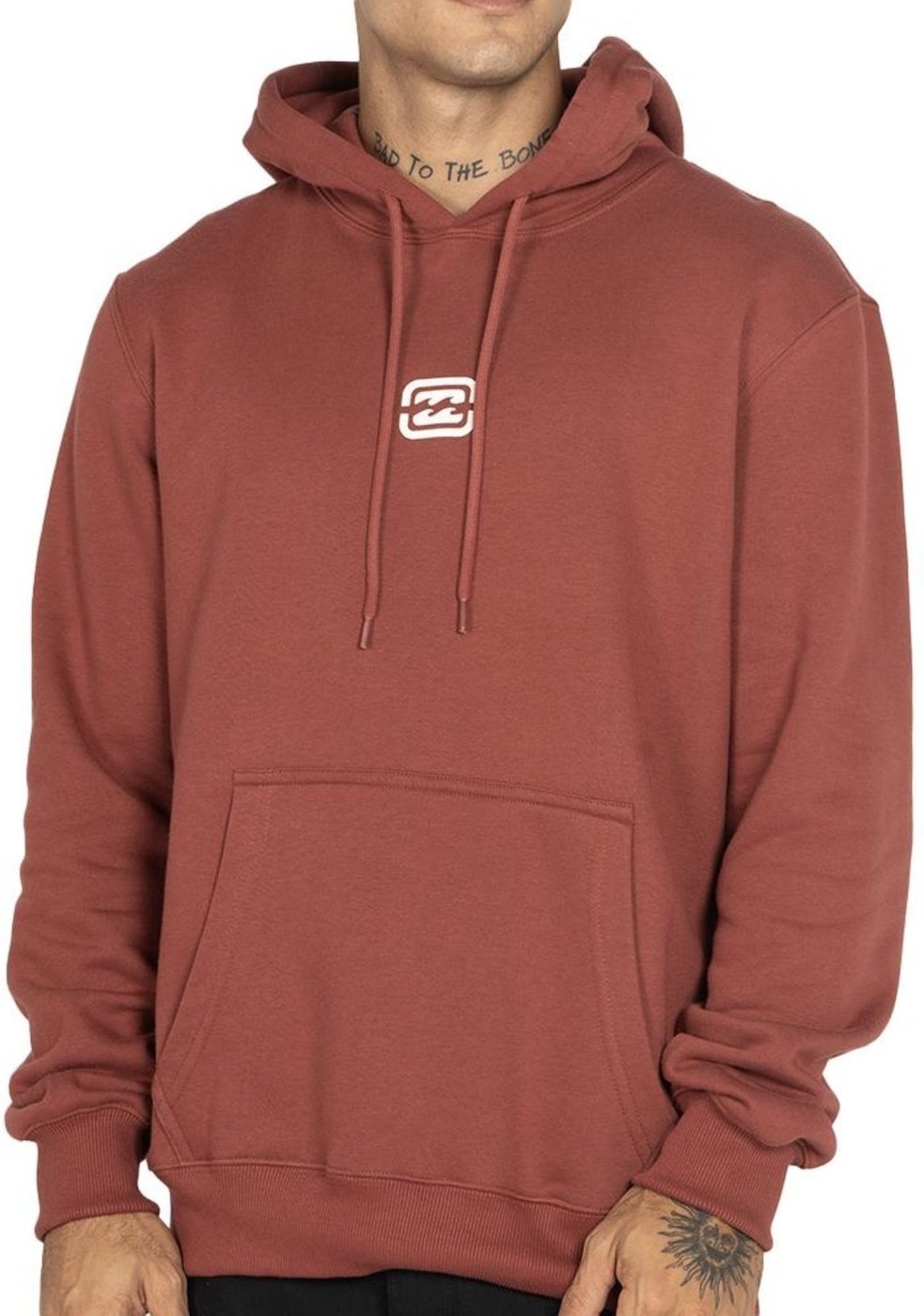 Imagem principal Moletom Billabong Canguru Bracket Wave WT25 Masculino Vinho vermelho Billabong vermelho