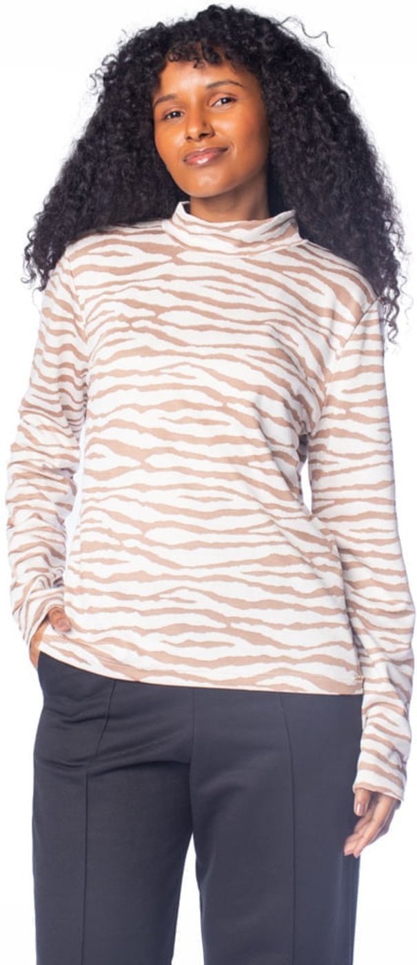 Imagem principal Blusa Feminina Malha Giraffe Zebra Off White/Dourado off-white white Giraffe off-white white
