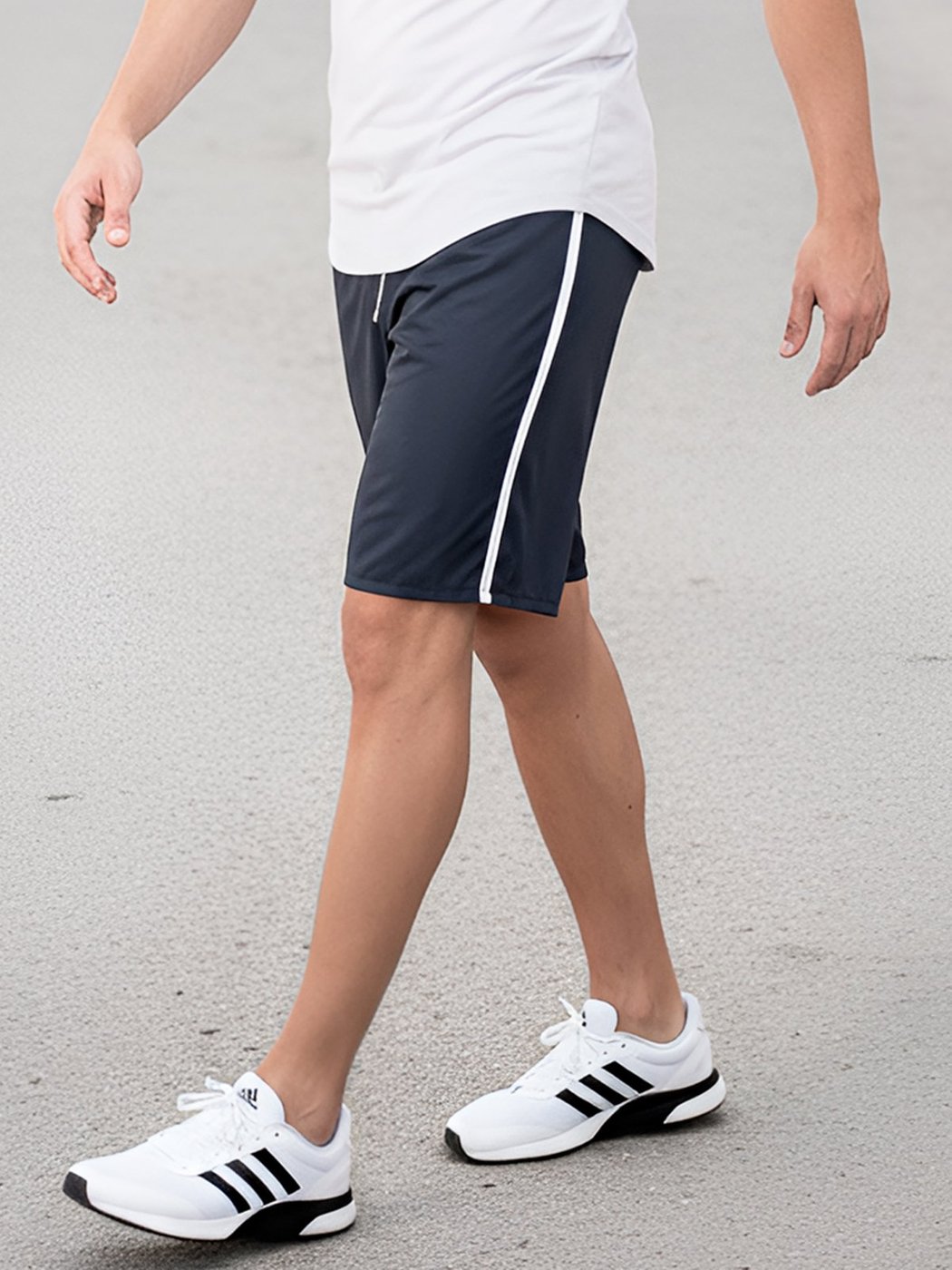 Imagem principal Bermuda Masculina Listra Lateral Frent's Short Tactel Academia Treino azul/azul marinho Frent's azul/azul marinho