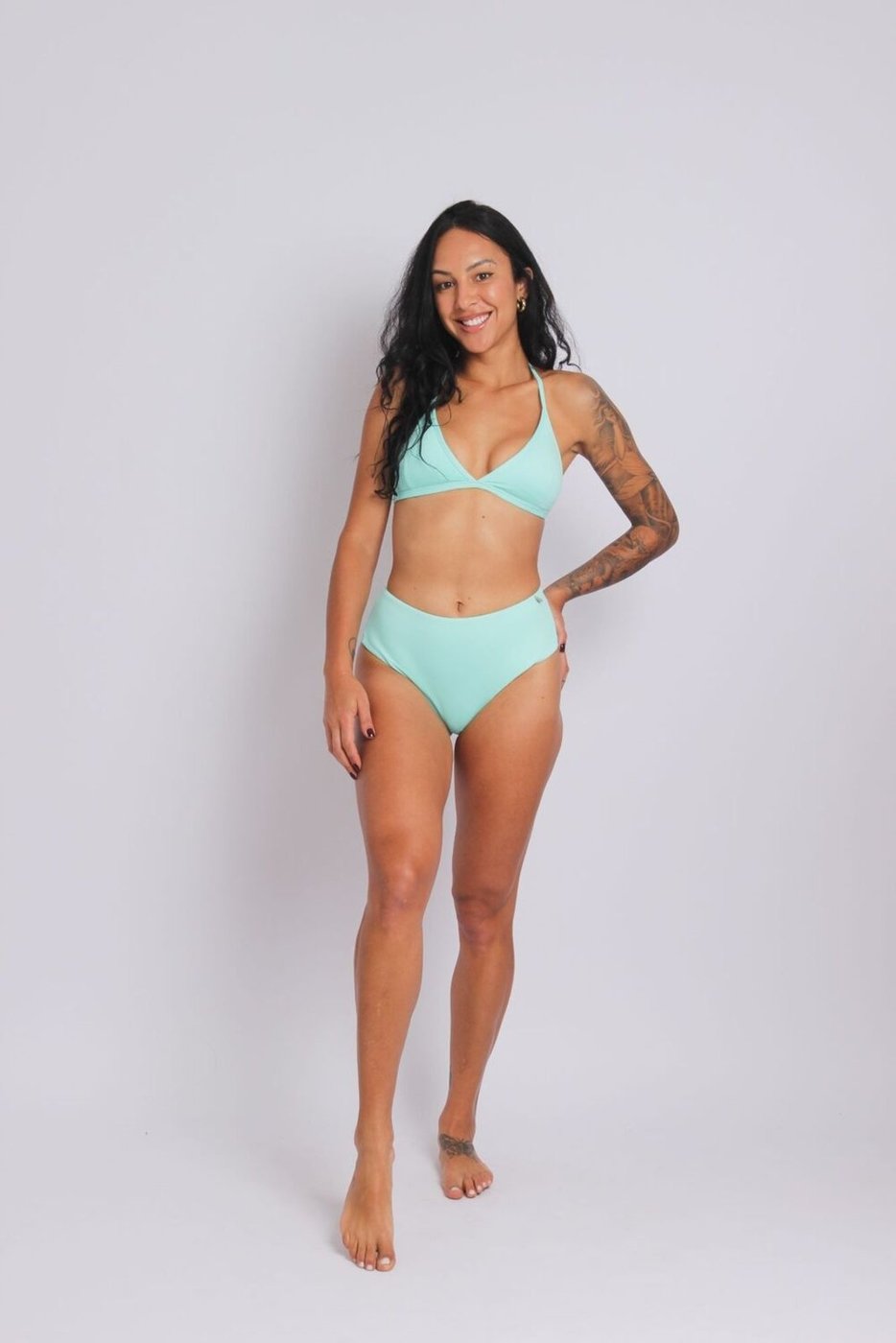 2434 - Calcinha de Biquíni Fio Duplo Lateral Larga Aruba - Duna Casual