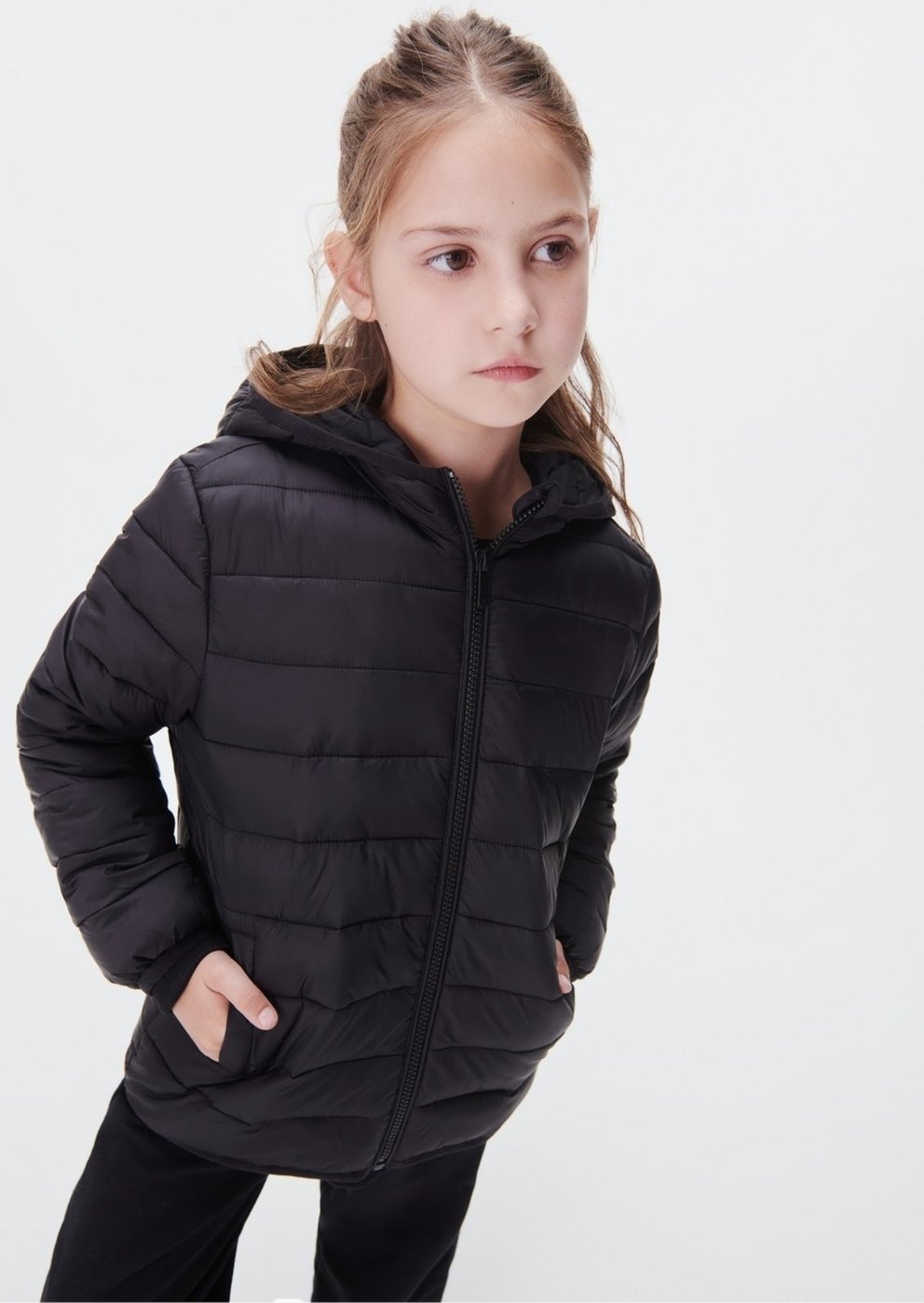 Infantil - Jaqueta Puffer Unissex Com Capuz Hering