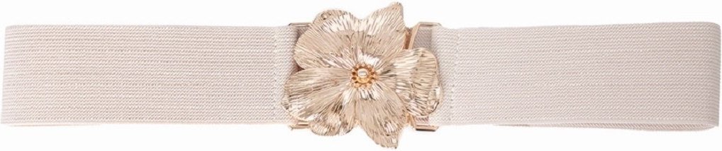 Cinto Cabanafree COM ELASTICO LARGO FLOR OFF WHITE