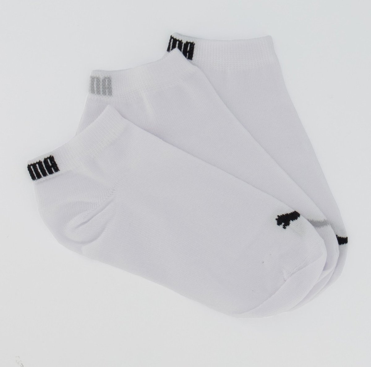 Kit Meia Puma Sapatilha 3 Pares Cano Curto Feminina