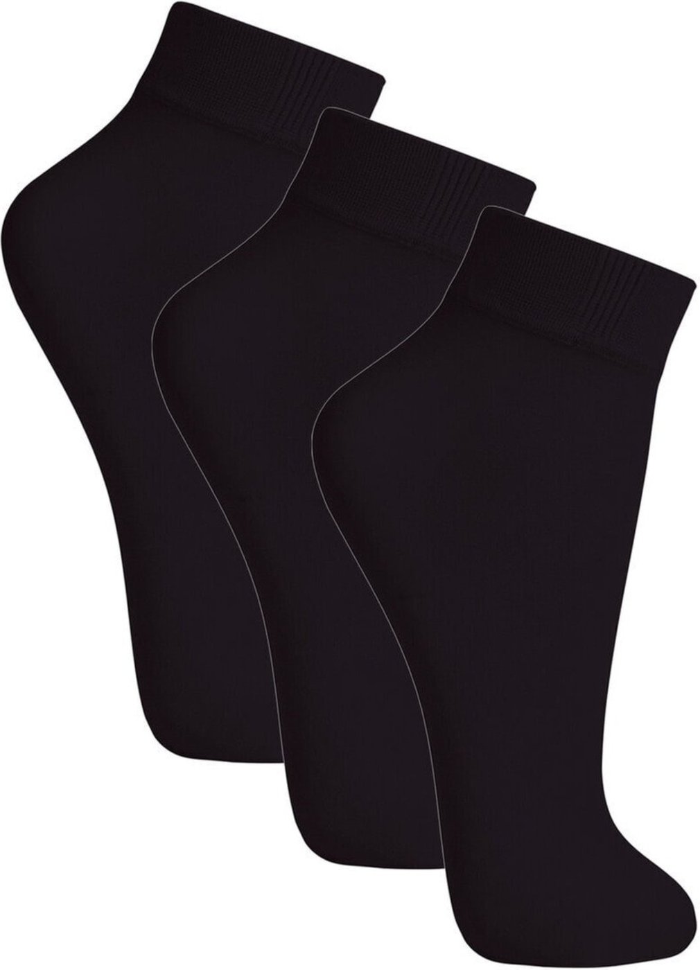 Kit com 3 Meias Soquete Fio 20 Loba