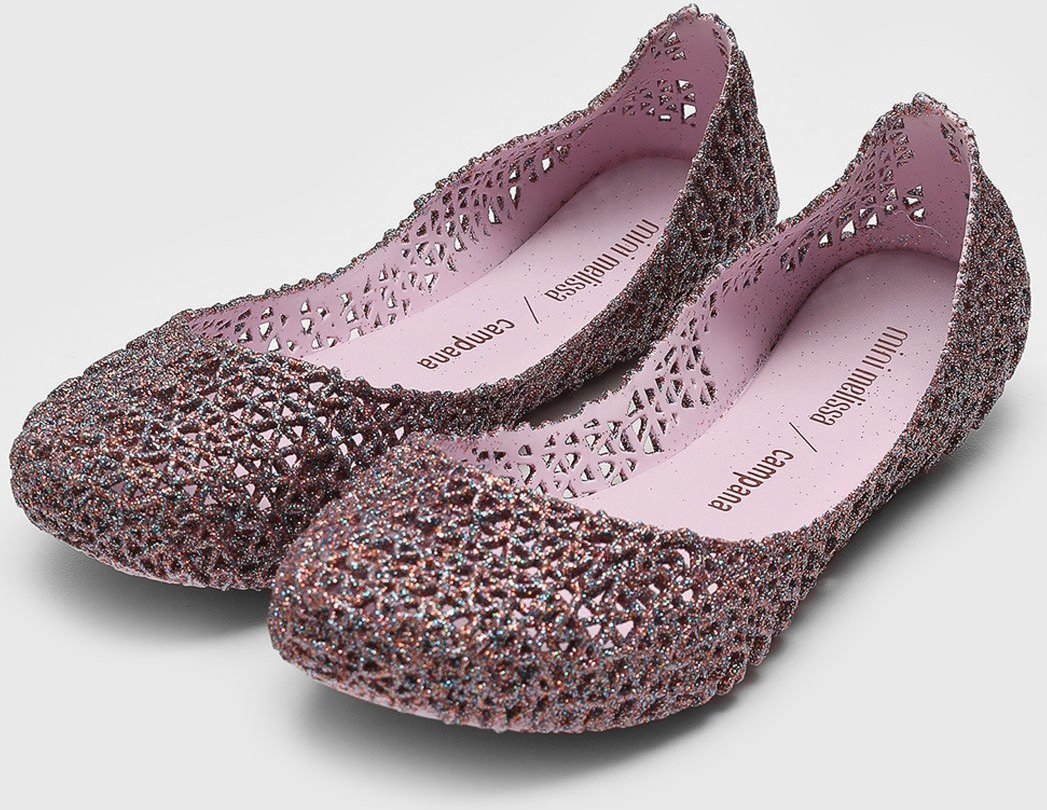 Imagem principal Infantil - Sapatilha Melissa Campana Papel Glitter Mini Melissa rosa Mini Melissa rosa