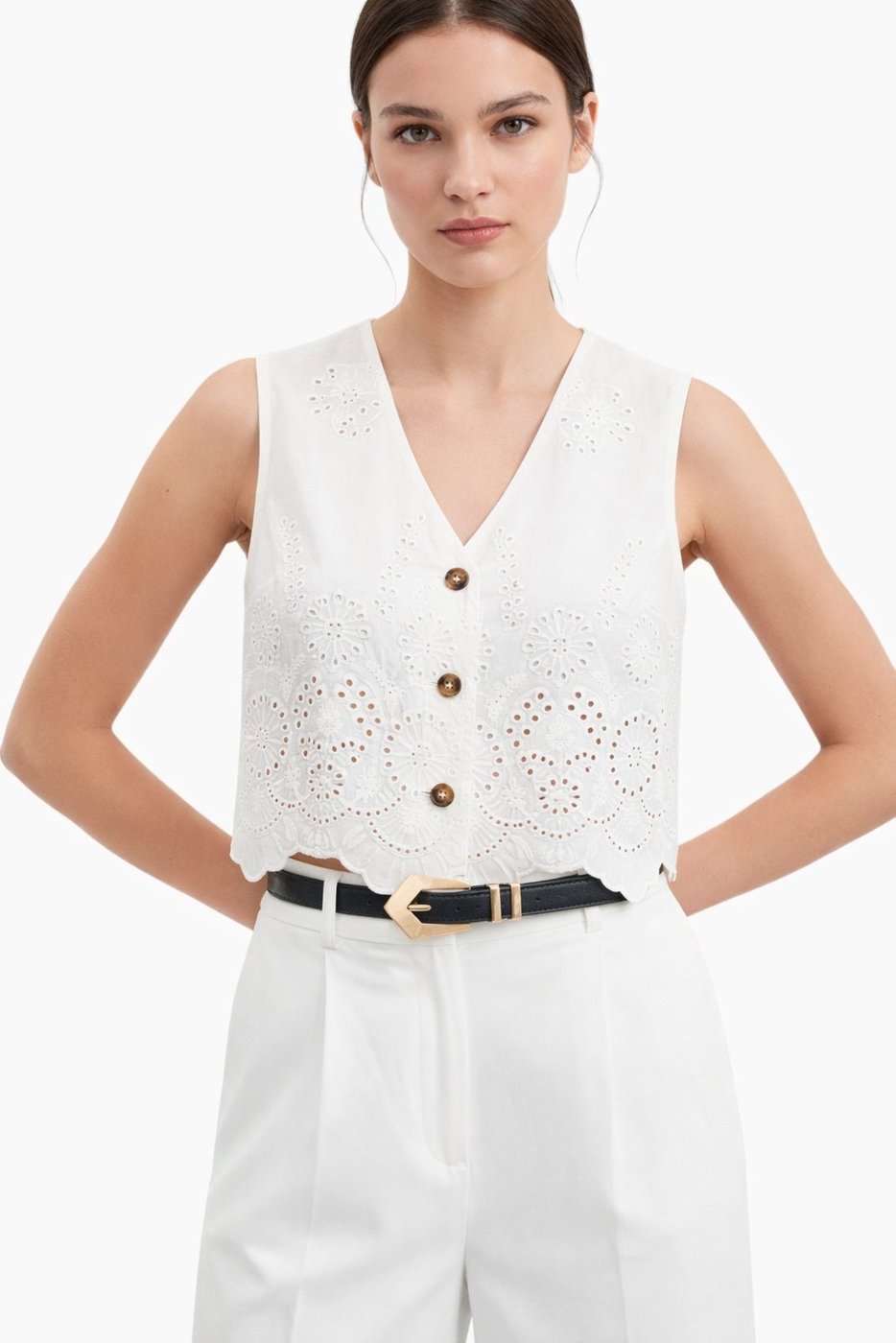 Cinto Fivela Geométrica D Bell Outelet Fashion