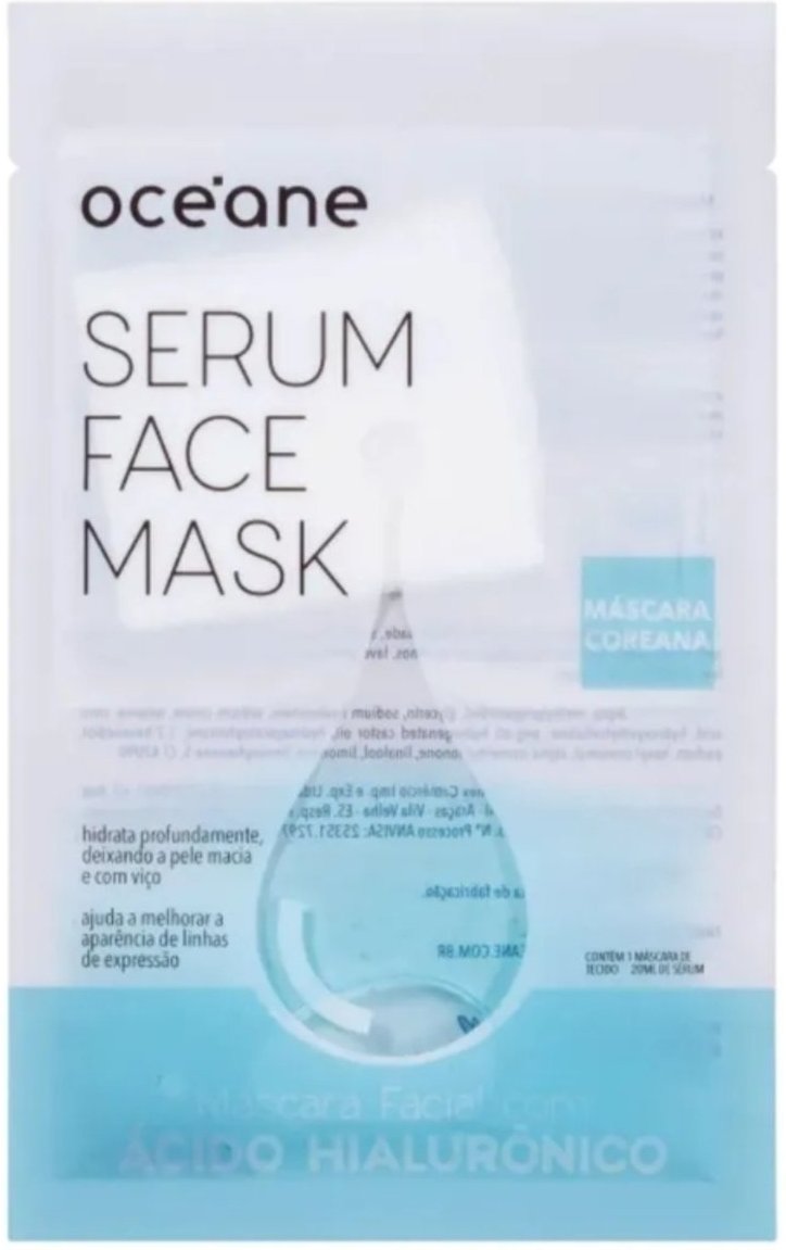Océane Serum Face Mask - Máscara Facial Ácido Hialurônico